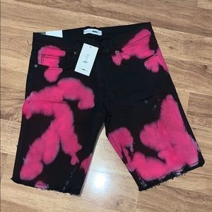 BRAND NEW Fashion Nova Rodney Neon Cut Off Short